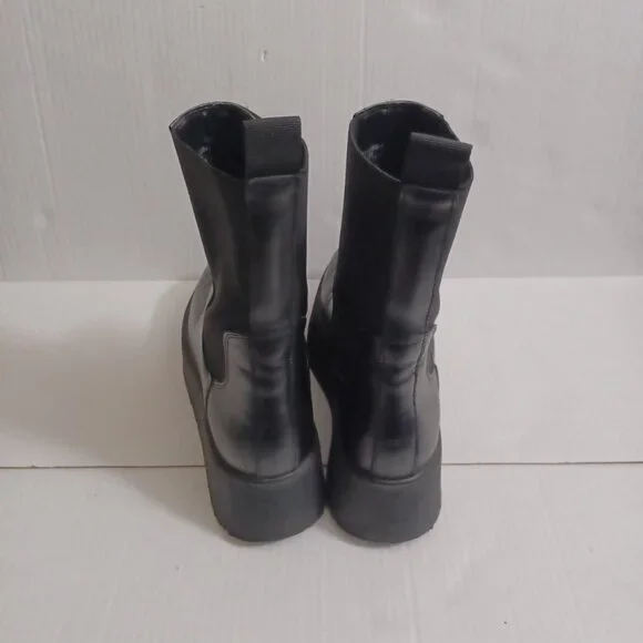 ZARA CHUNKY PLATFORM ANKLE BOOTS - GOTH GRUNGE STYLE - Picture 9 of 13